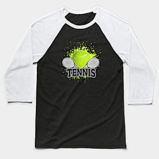 Tennis splatter Baseball T-Shirt